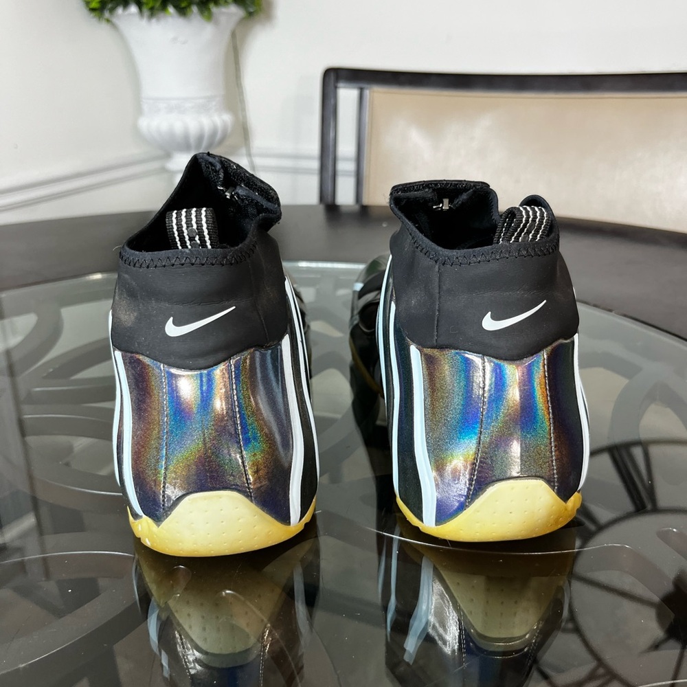 Nike Air Flightposite Topaz Mist Hologram Flightposite Sz 10.5 - Picture 4 of 9